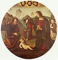 Birth of Christ, Tondo, perugino