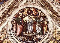Christ between the Baptist and the Satan disguised as an Old Man, 1508, perugino