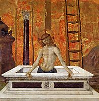 Christ in the sarcophagus, 1473, perugino
