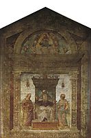 Lord and cherubs, 1508, perugino