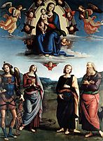 Madonna in Glory with the Child and Saints, 1496, perugino