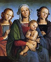 Madonna and Child with St. Catherine and St. Rosa, 1495, perugino