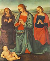 Madonna with saints adoring the child, 1503, perugino