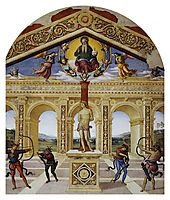 Martyrdom of St. Sebastian, 1505, perugino