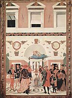 The Miracles of San Bernardino. The Healing of the blind and deaf Riccardo Micuzio, 1473, perugino