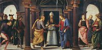 Pala di Fano (Marriage of the Virgin), 1497, perugino
