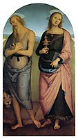 Pala di Sant Agostino (St. Jerome and Santa Maria Magdalena), 1523, perugino