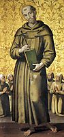 St. Francis and the four obedient, perugino