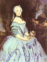 The Actress Babette Cochois, 1750, pesne