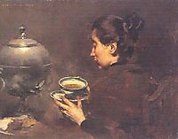 A Chávena de Chá, 1898, pinheiro