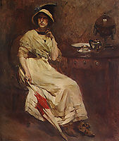 Retrato de Mª Cristina Bordalo Pinheiro, 1912, pinheiro
