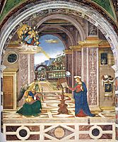 The Annunciation, 1501, pinturicchio