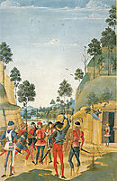 Saint Bernardino Releases a Prisoner, 1473, pinturicchio