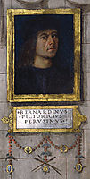 Self-portrait in the Baglioni Chapel, 1501, pinturicchio