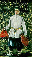 A Boy Carrying Food, pirosmani