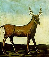 Deer, pirosmani