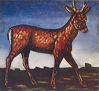Deer, pirosmani