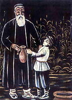 The farmer and his grandson, 1908, pirosmani