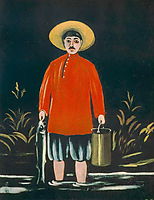 Fisherman in a Red Shirt, 1908, pirosmani