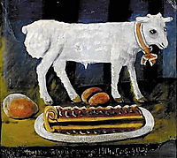 A paschal lamb, 1914, pirosmani