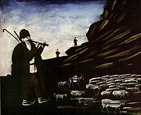 Shepherd with Flock, pirosmani