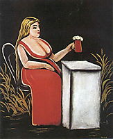 Woman with a Mug of Beer, c.1905, pirosmani