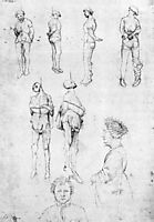 Hanged Men and Two Portraits, 1430, pisanello