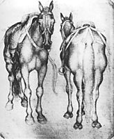 Horses, 1433, pisanello