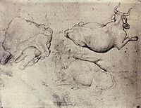 Three Cows, 1440, pisanello