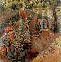 The Apple Pickers, 1886, pissarro