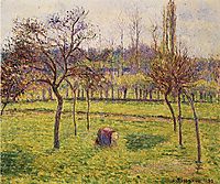 Apple Trees in a Field, 1892, pissarro
