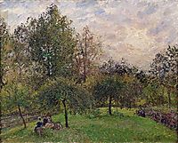 Apple Trees and Poplars in the Setting Sun, 1901, pissarro