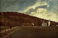 Banks of the river Marne in winter, 1866, pissarro