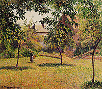 The Barn, Morning, Eragny, 1893, pissarro