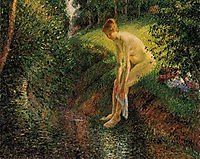 Bather in the Woods, 1895, pissarro