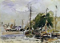 Boats at Dock, pissarro