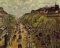Boulevard Montmartre, Spring, 1897, pissarro