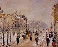 The Boulevards under Snow, 1879, pissarro