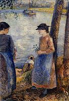 By the Water, 1881, pissarro
