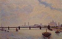 Charing Cross Bridge, London, 1890, pissarro