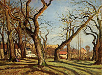 Chestnut Trees at Louveciennes, 1872, pissarro