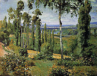 The Countryside in the Vicinity of Conflans Saint Honorine, 1874, pissarro