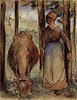 The Cowherd, 1892, pissarro