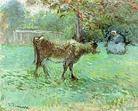The Cowherd, c.1888, pissarro