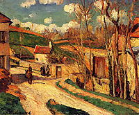 Crossroads at l-Hermitage, Pontoise, 1876, pissarro