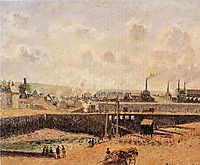 Dieppe, Dunquesne Basin, Low Tide, Sun, Morning, 1902, pissarro