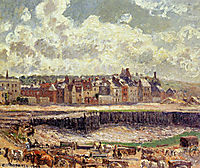 Dieppe, Dunquesne Basin, Sunlight Effect, Morning, Low Tide, pissarro