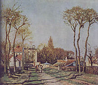 Entrance of the Village of Voisins, 1872, pissarro