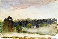Eragny Landscape, 1890, pissarro