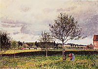 Eragny Landscape, Le Pre, 1897, pissarro